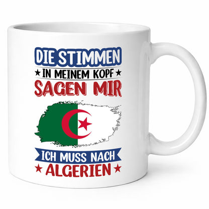 Algerien | Urlaub Stimmen in meinem Kopf Traumland Geschenk Humor Geschenkidee