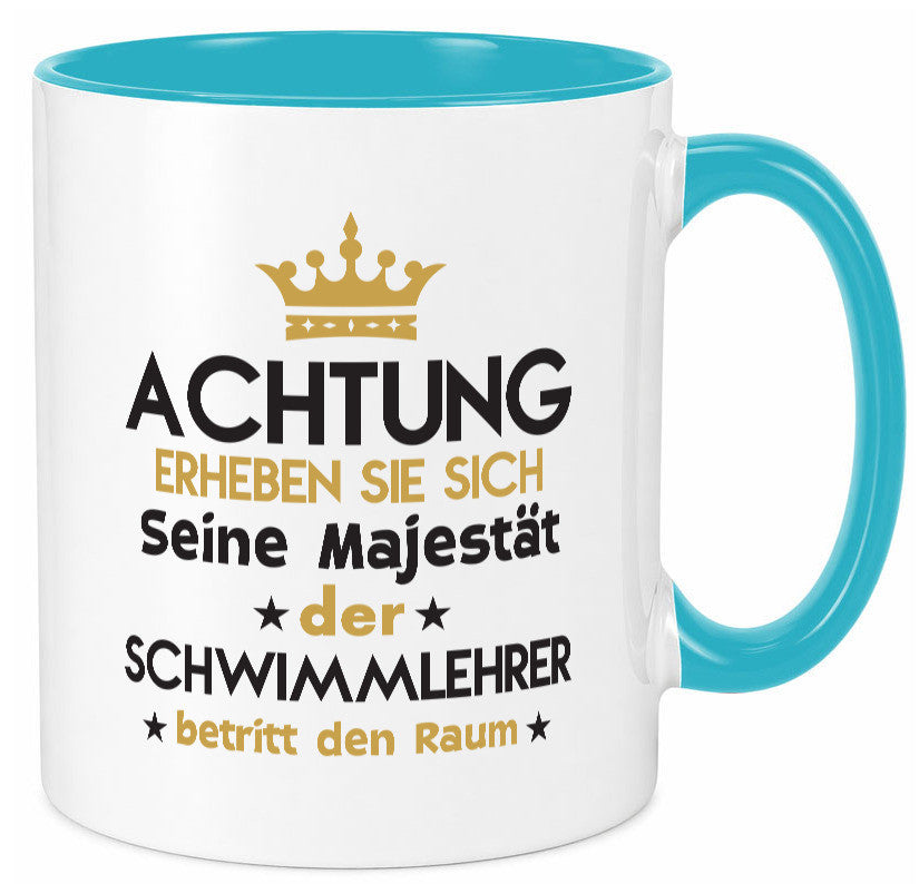 Seine Majestät Schwimmlehrer | Lehrer Schüler schwimmen Geschenkidee Humor Tasse