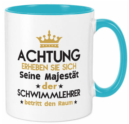 Seine Majestät Schwimmlehrer | Lehrer Schüler schwimmen Geschenkidee Humor Tasse