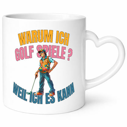 Der Golfspieler, Golfen, Freiheit beim Golfe, lustig Humor Geschenkidee