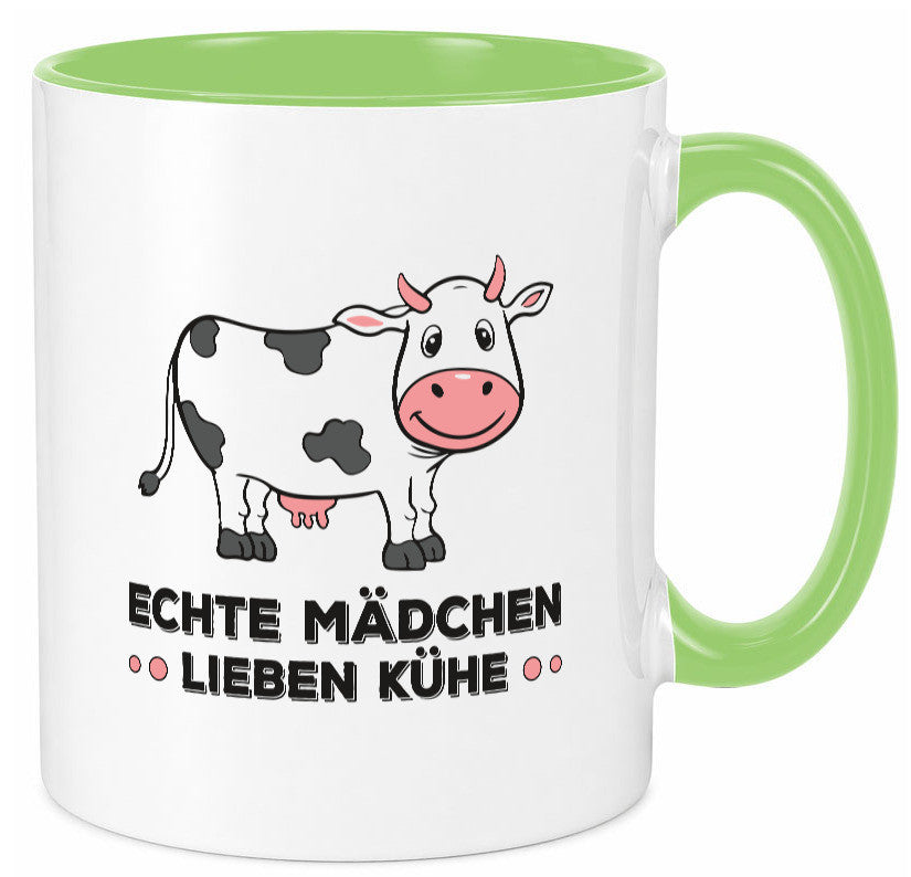 Echte mädchen lieben Kühe | Farm Farmer Bauer lustiger Spruch Geschenk Humor