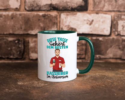 Im Universum: Kassierer Geschenk Humor Geschenkidee lustiger Spruch Tasse