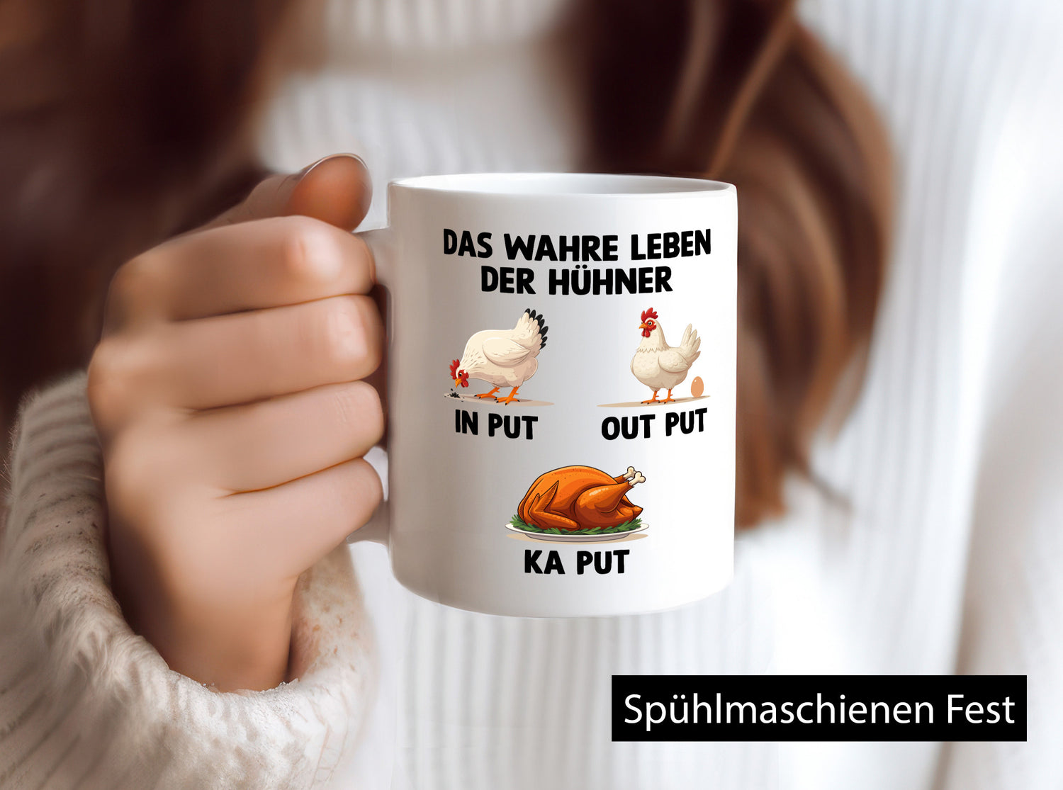 Das wahre leben der Hühner | Hühnerstall lustig Humor Geschenkidee Geschenk
