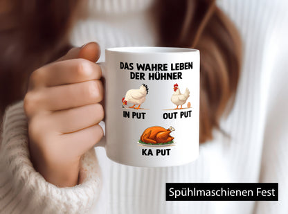 Das wahre leben der Hühner | Hühnerstall lustig Humor Geschenkidee Geschenk