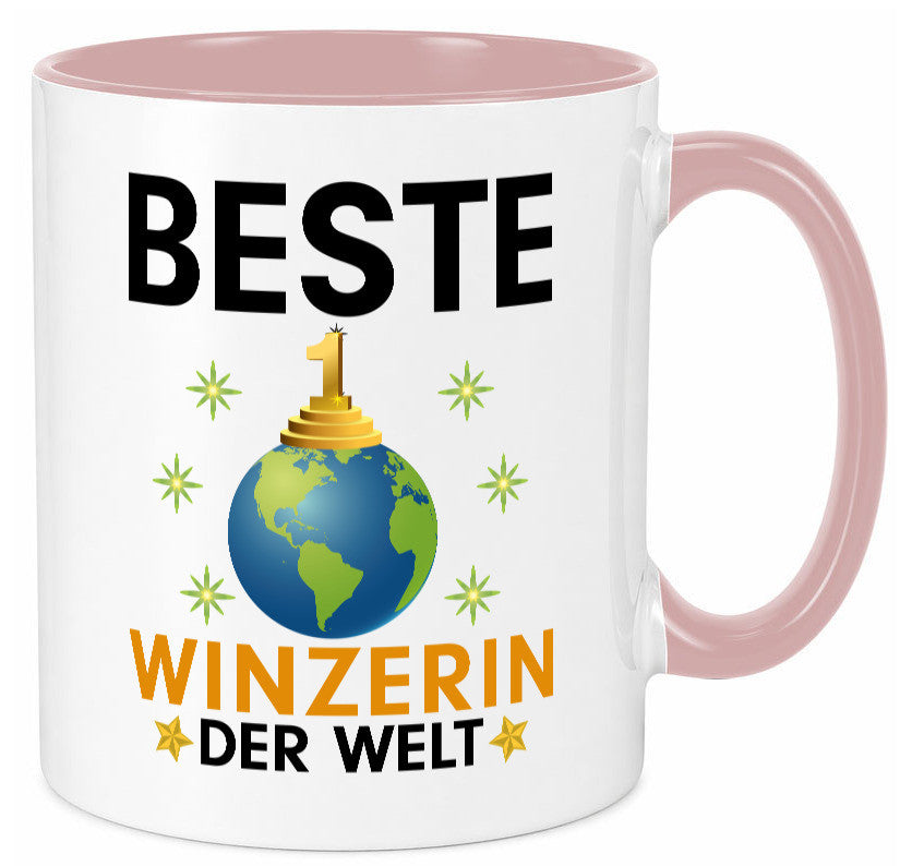 Welt Beste Winzerin | Weinbauer Wein Humor Geschenkidee Tasse