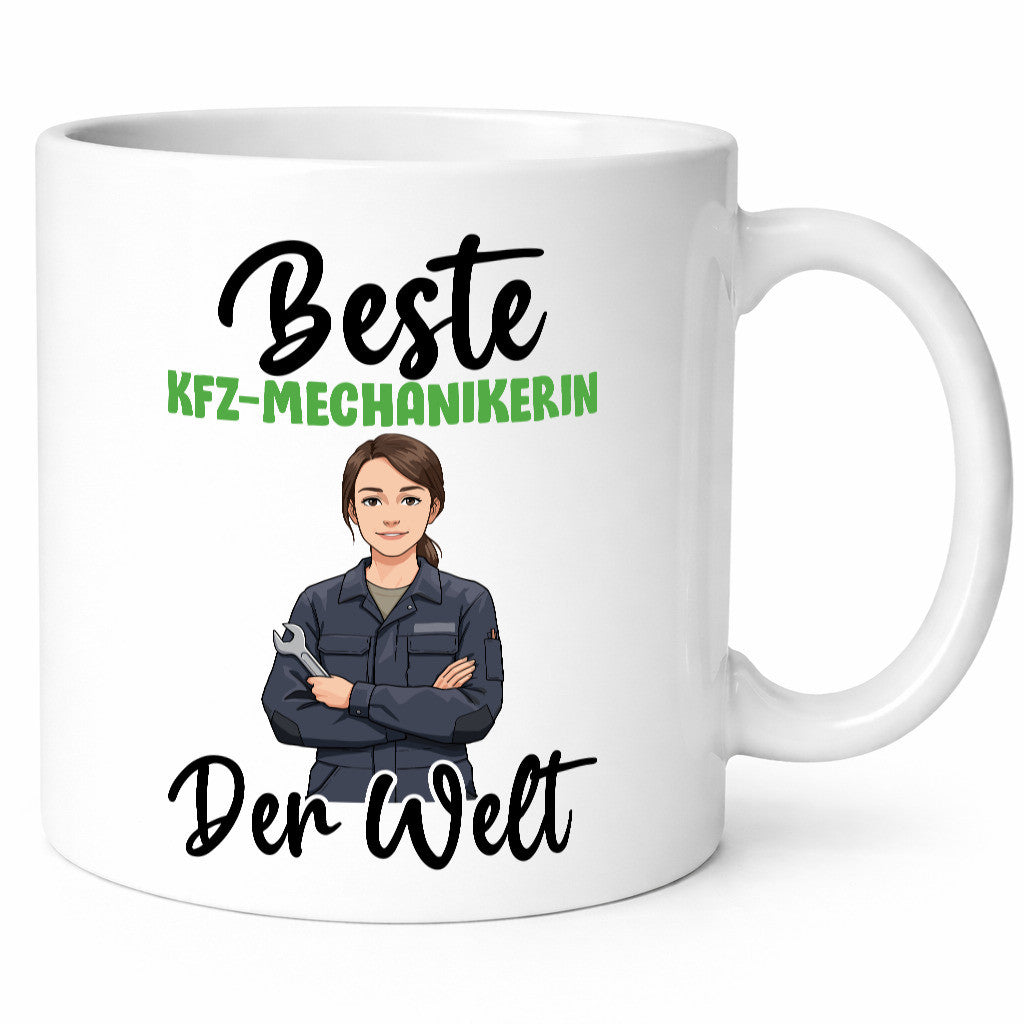 Beste KFZ-Mechanikerin | Mechaniker KFZ v2 Humor Geschenkidee Tasse