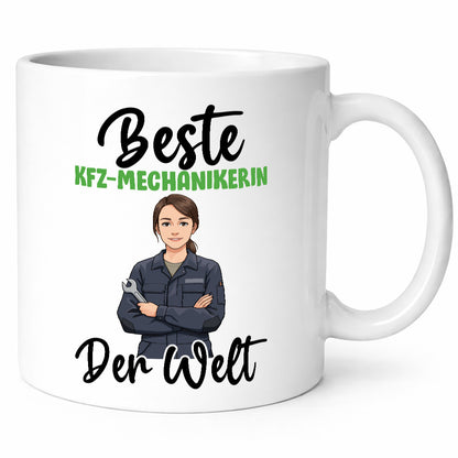 Beste KFZ-Mechanikerin | Mechaniker KFZ v2 Humor Geschenkidee Tasse
