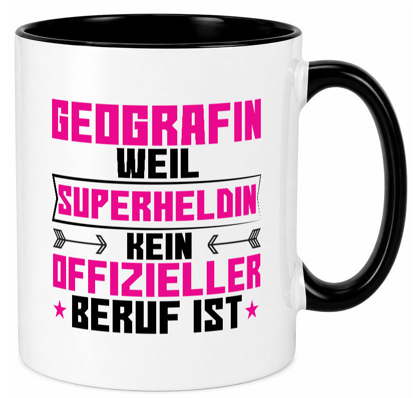 Superheldin Geografin | Geografie Geschenkidee Humor Tasse