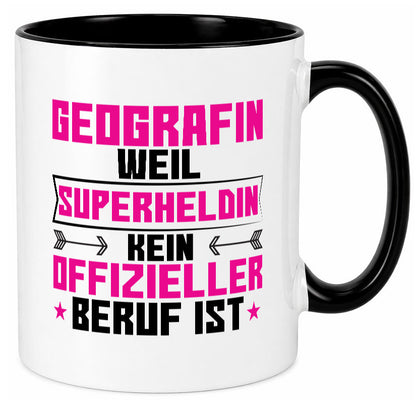 Superheldin Geografin | Geografie Geschenkidee Humor Tasse