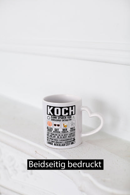 Definition von Koch | Küchenchef Warnhinweise Humor Geschenkidee Arbeit
