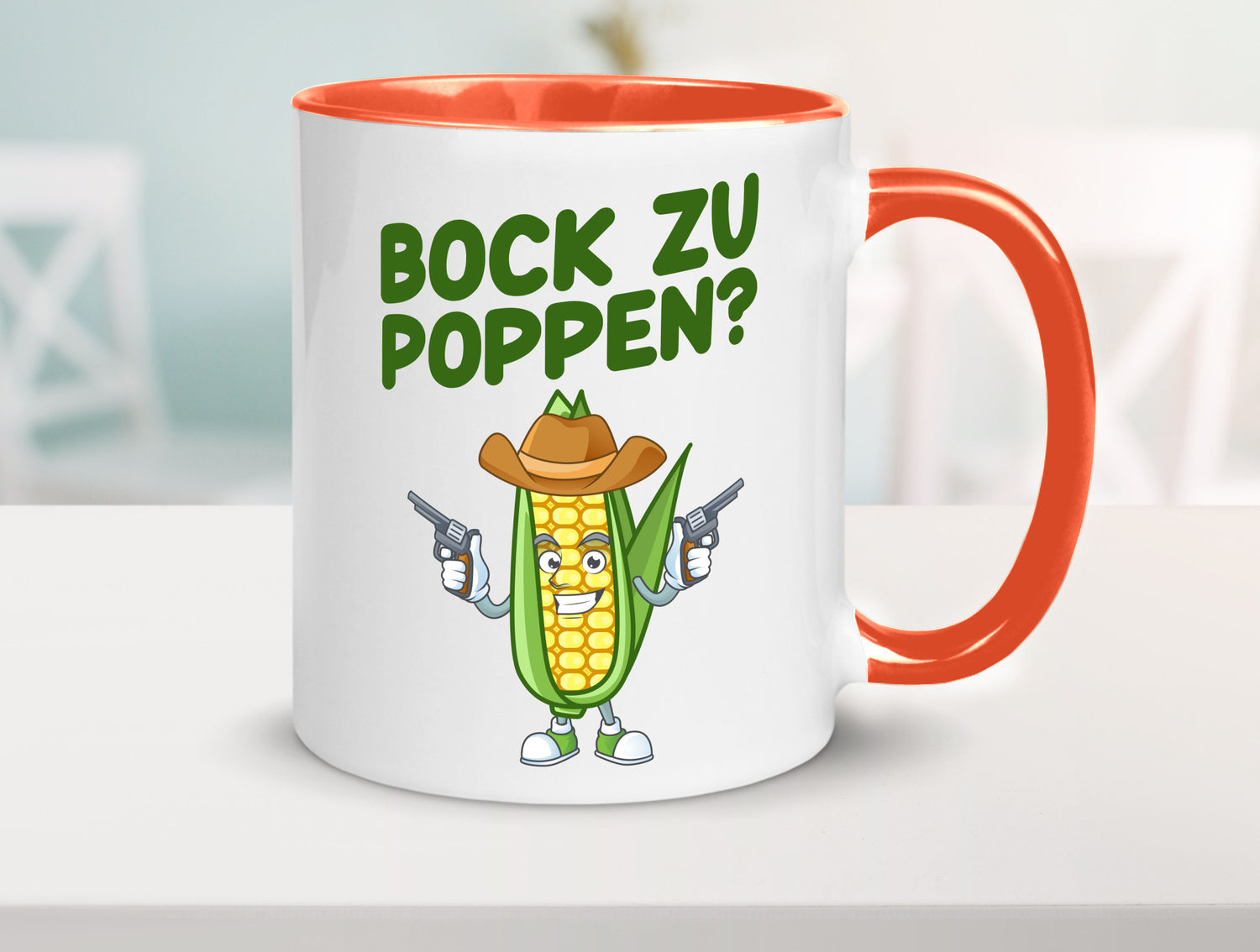 Bock auf Poppen | Mais Lustig Geschenk Humor Geschenkidee lustiger Spruch Tasse