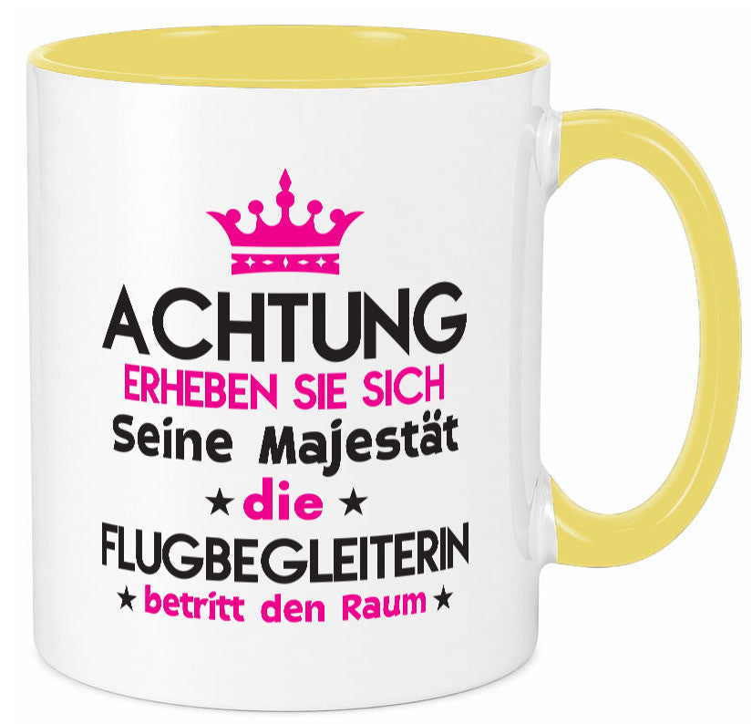 Seine Majestät Flugbegleiterin | Stewardess Flughafen Geschenkidee Humor Tasse