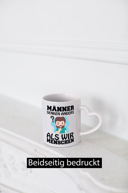 Männer denken anders Geschenkidee Humor Tasse