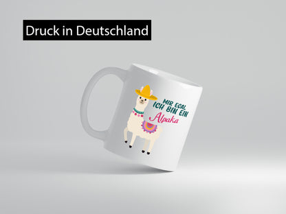 Mir egal ich bin ein Alpaka | Lama Spuckendes lustiger Spruch Geschenk Humor