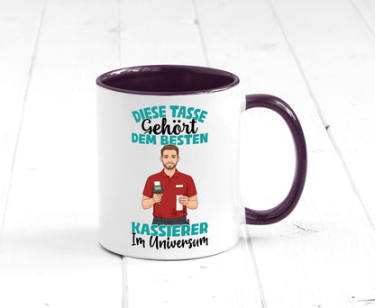 Im Universum: Kassierer Geschenk Humor Geschenkidee lustiger Spruch Tasse