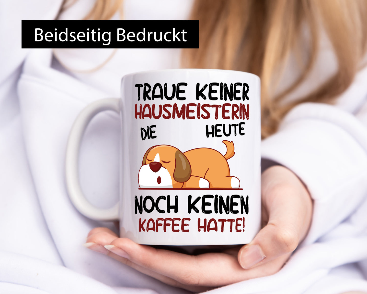 Traue keiner Hausmeisterin | Hauswart Geschenkidee Humor Tasse