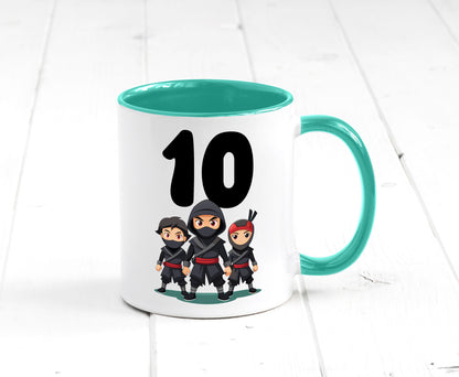 10. Geburtstag | 10 Jahre Ninja Humor Geschenkidee Tasse