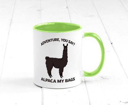 Adventure, Alpaca | Humor Geschenkidee Tasse