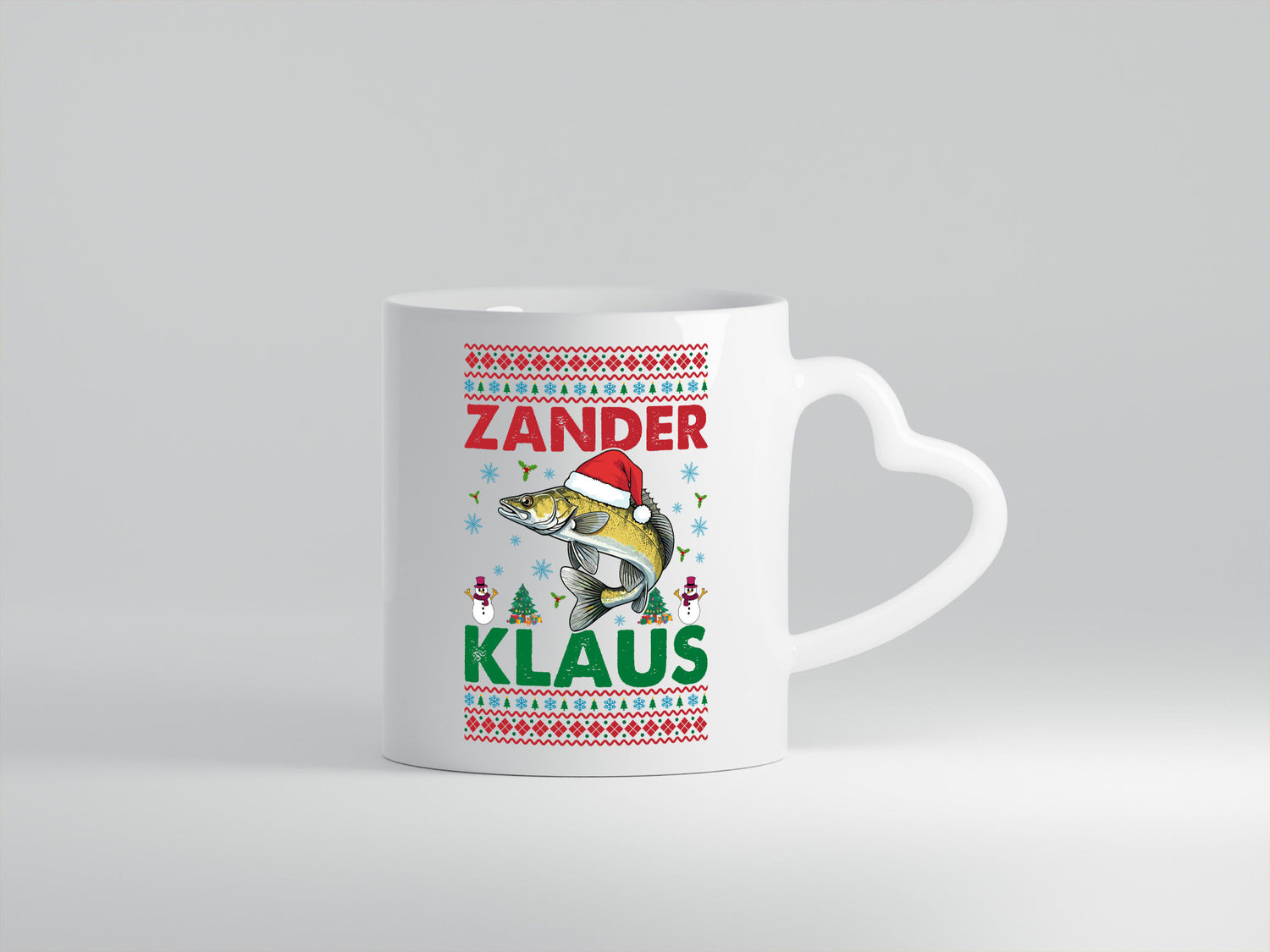 Zander Klaus | Ugly Christmas Angler Angeln v2 Geschenk Humor Geschenkidee
