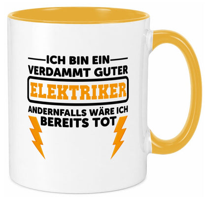 Verdammt guter Elektriker | Beruf Tasse Arbeitswelt lustig Arbeit Kollegen Büro