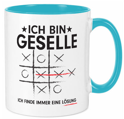 Löse Probleme: Geselle | Handwerker Humor Geschenkidee Tasse
