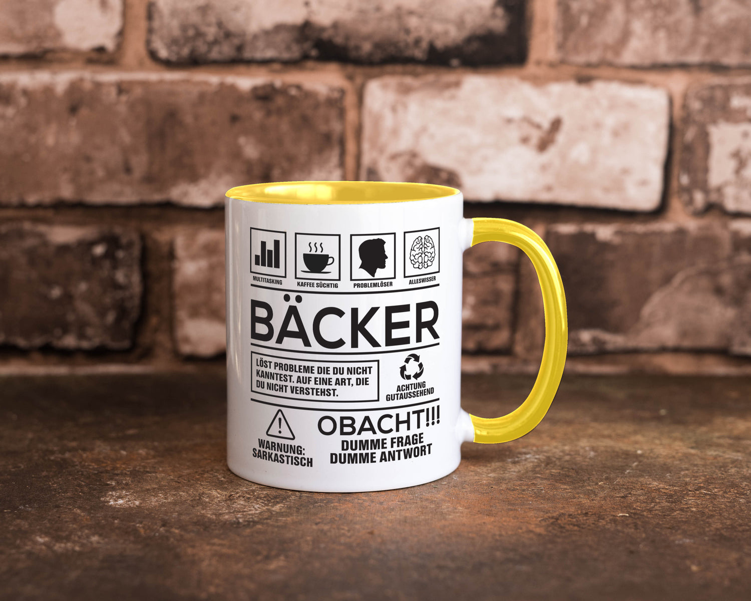 Achtung Probleme Bäcker | Bäckerei Backen Konditor Geschenk Humor Geschenkidee