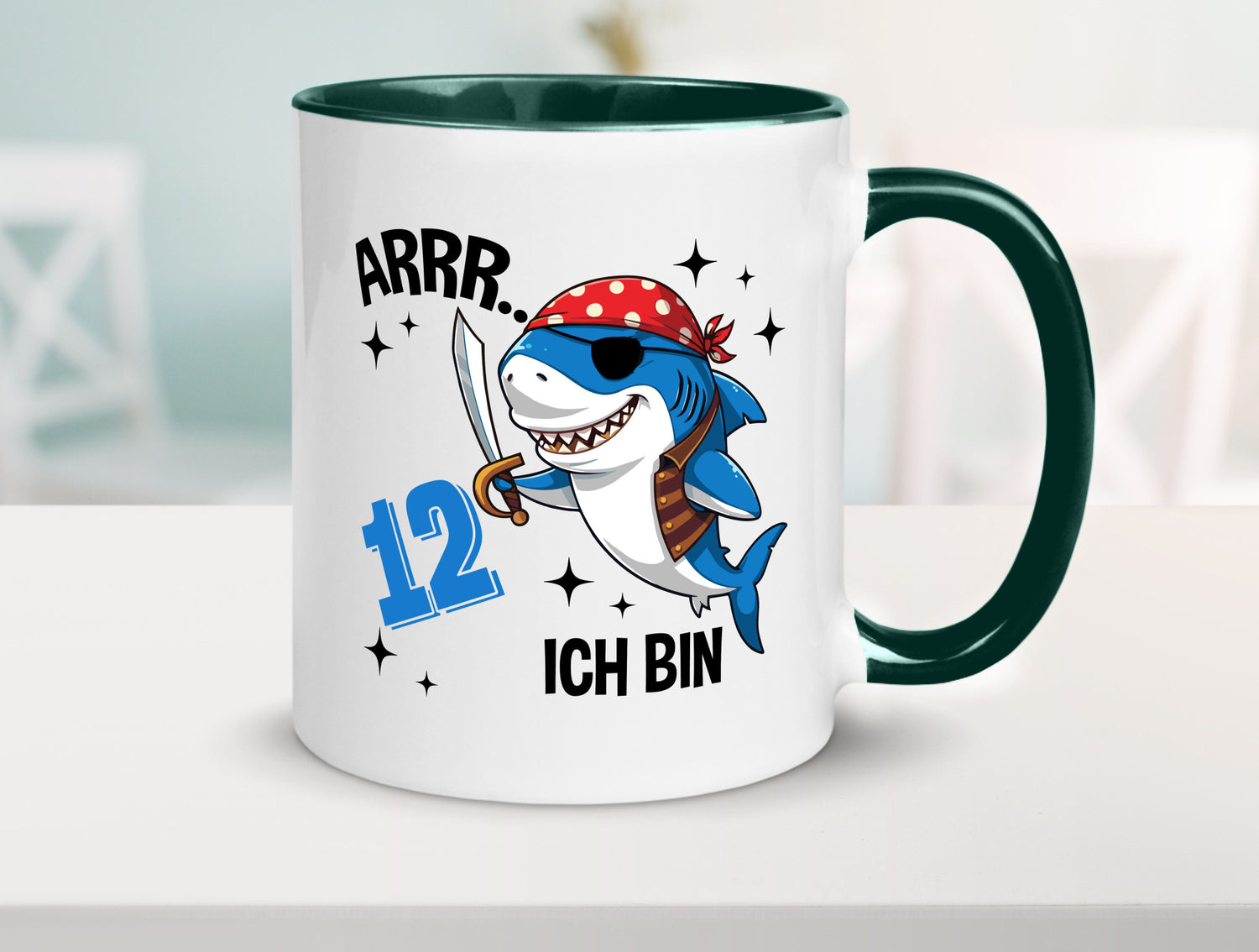 12. Geburtstag | 12 Jahre Arr Pirat Hai Piraten Geschenk Geschenkidee lustiger