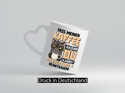 Fass meinen Kaffee an | Pflegestufe 4 Krankenschwester lustiger Spruch Geschenk