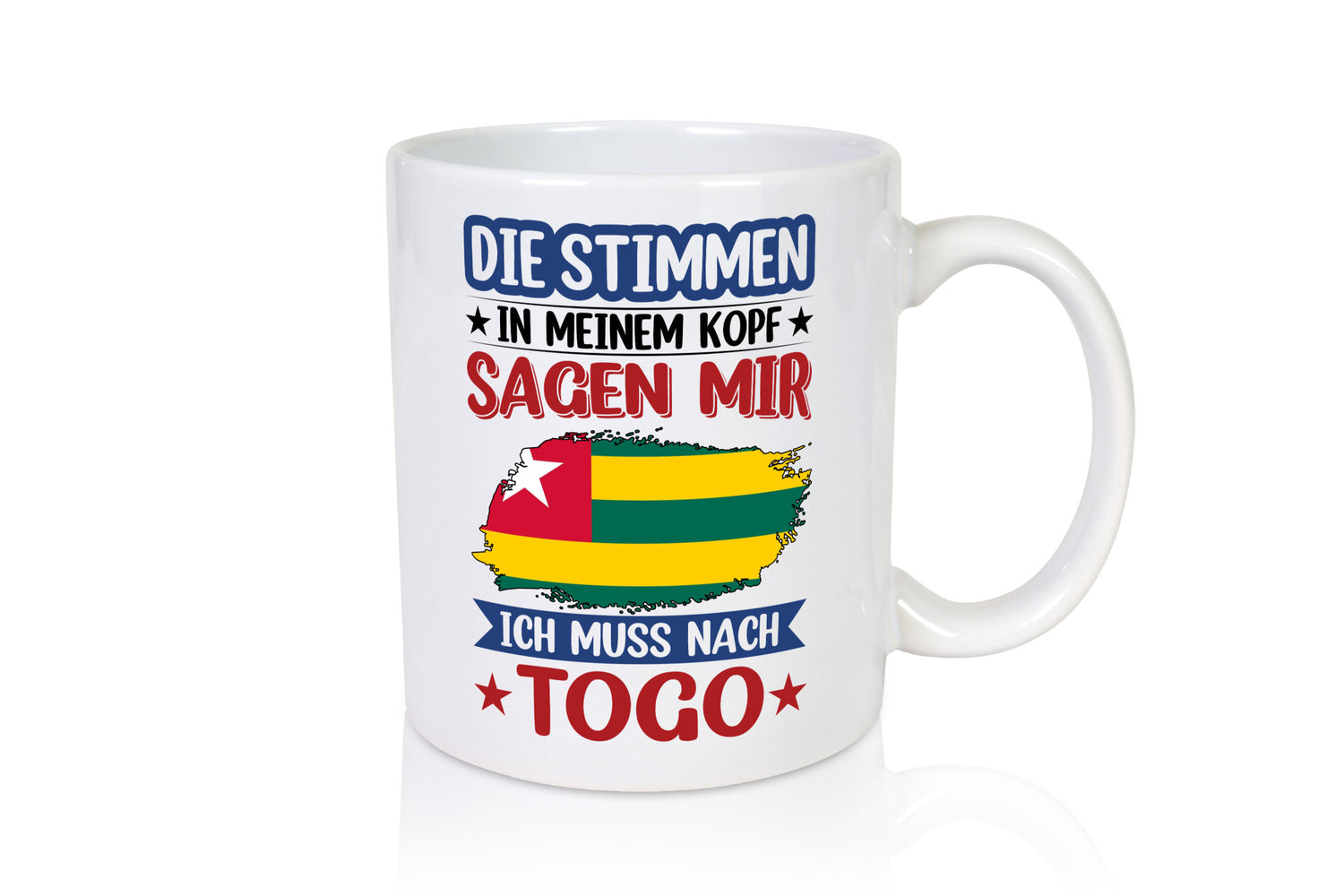 Togo | Urlaub Stimmen in meinem Kopf Traumland Humor Geschenkidee Tasse