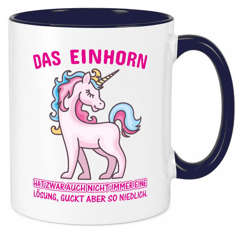 Niedliches Einhorn | lustige Tasse Frauen Mädchen lustiger Spruch Geschenk