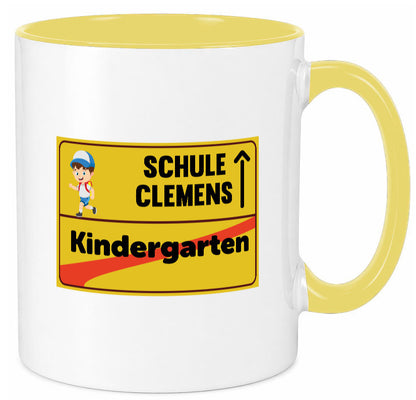 Bye Kindergarten | Schule Clemens Geschenkidee Humor Tasse