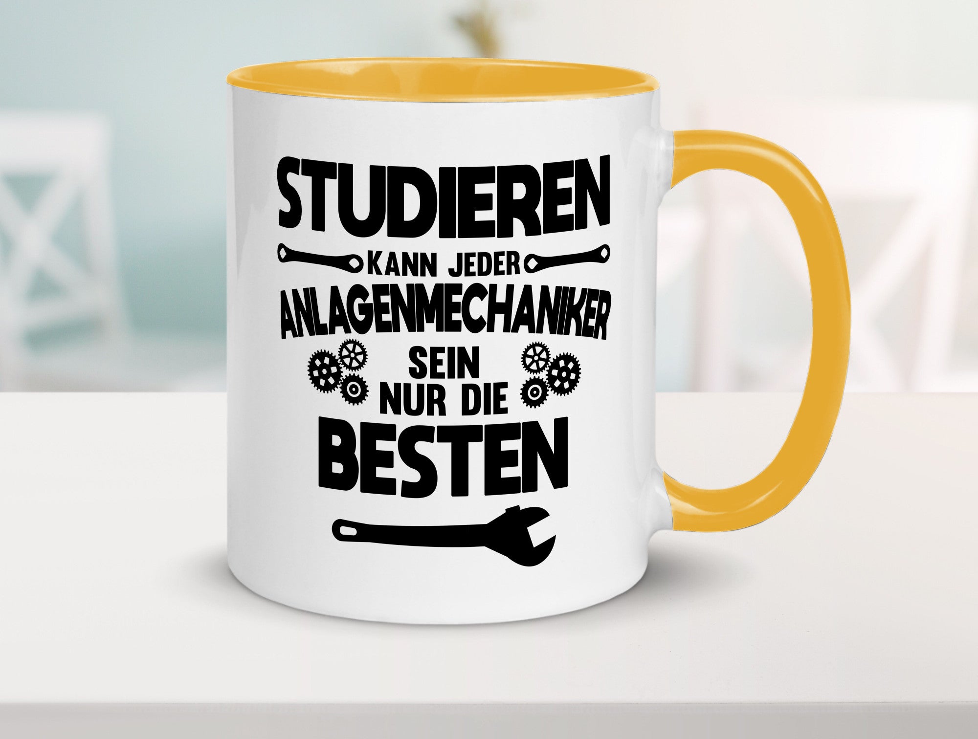 Nur die besten werden Anlagenmechaniker Humor Geschenkidee Tasse