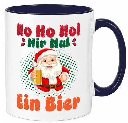 Ho mir mal ein Bier | Ugly Christmas Trinken v2 Geschenkidee Humor Tasse
