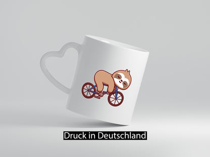 Faultier Tasse | Fahrrad Sportmuffel Fahrradmotiv lustig Tierliebhaber Humor