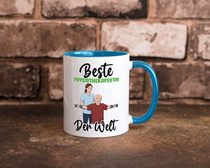 Beste Physiotherapeutin v3 lustig Humor Geschenkidee Geschenk Tasse