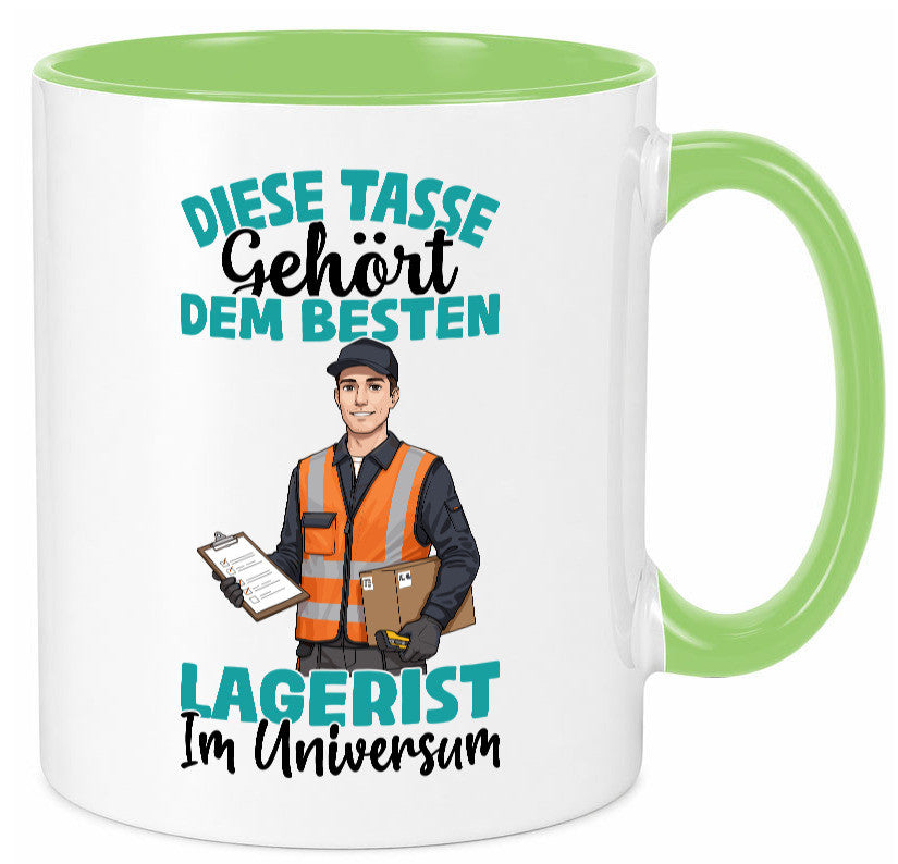 Im Universum: Lagerist | Lageristen Lager Arbeiter lustig Arbeit Kollegen Büro Tasse