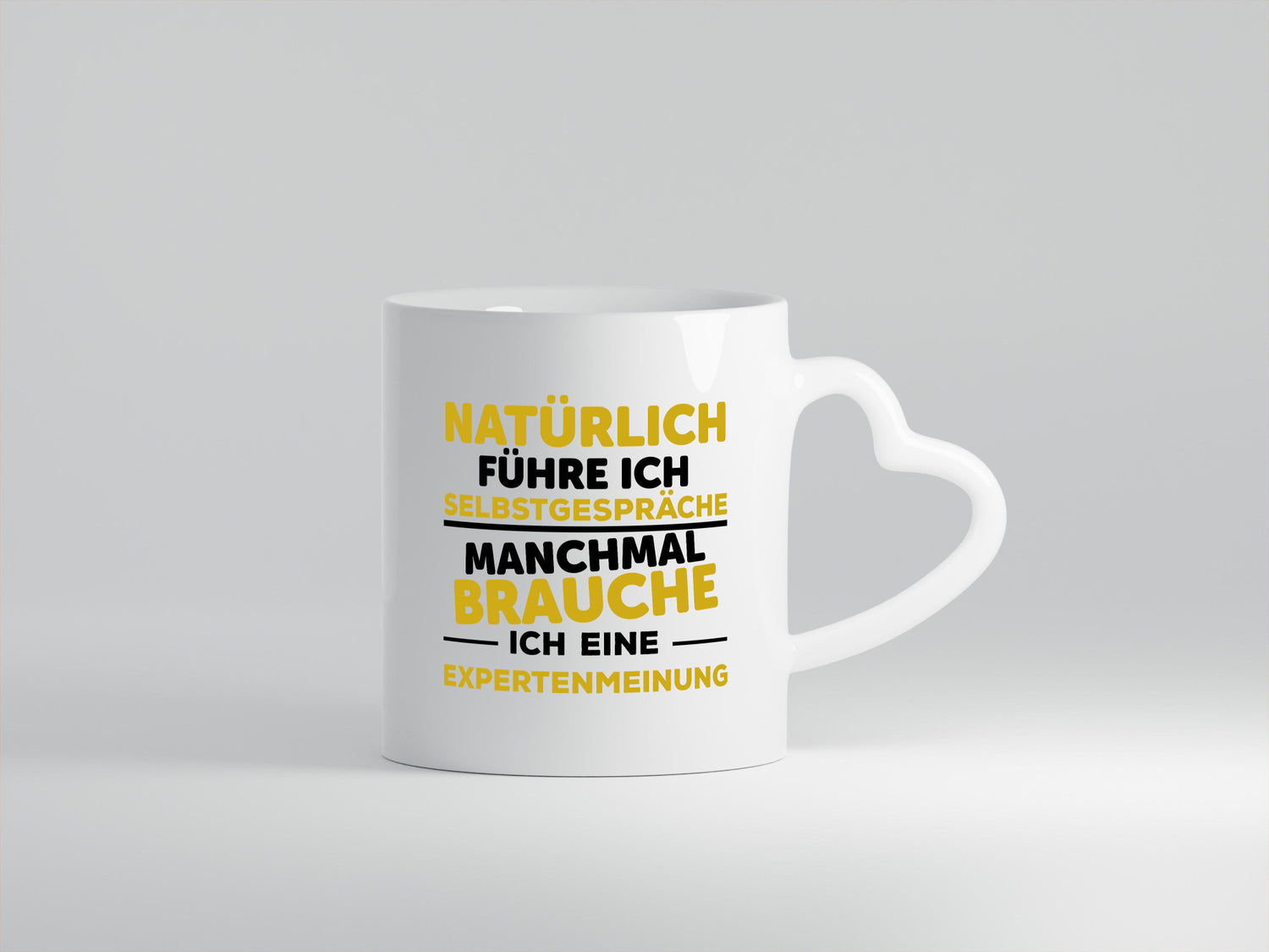Expertenmeinung | Spruch Sarkasmus Selbstgespräche Geschenkidee Humor Tasse