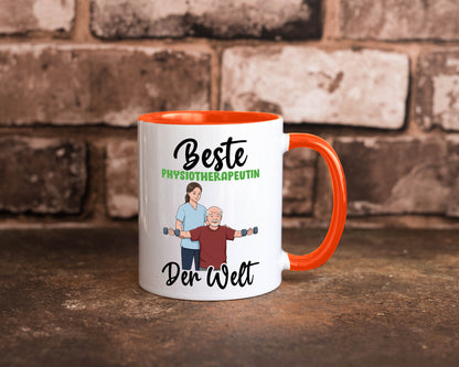 Beste Physiotherapeutin v3 lustig Humor Geschenkidee Geschenk Tasse