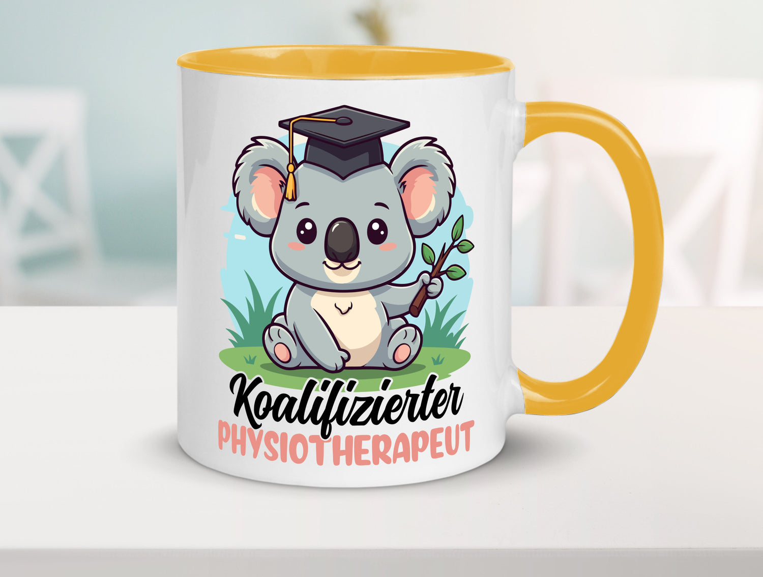 Koalifizierter Physiotherapeut Geschenk Humor Geschenkidee lustiger Spruch Tasse