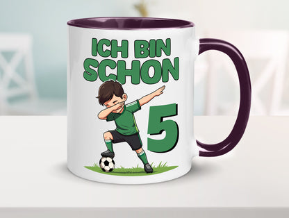 5. Geburtstag | 5 Jahre Fußballer lustiger Spruch Geschenk Geschenkidee Tasse