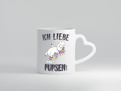 Ich liebe Pupsen v2 Geschenkidee Humor Tasse
