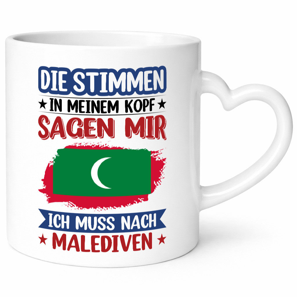 Malediven | Urlaub Stimmen in meinem Kopf Traumland Geschenk Humor Geschenkidee