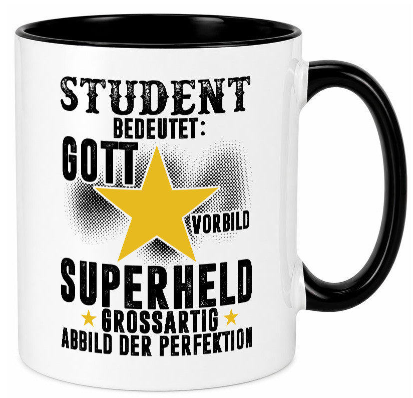 Bedeutung von Student | Universität Uni Studium Geschenkidee Humor Tasse