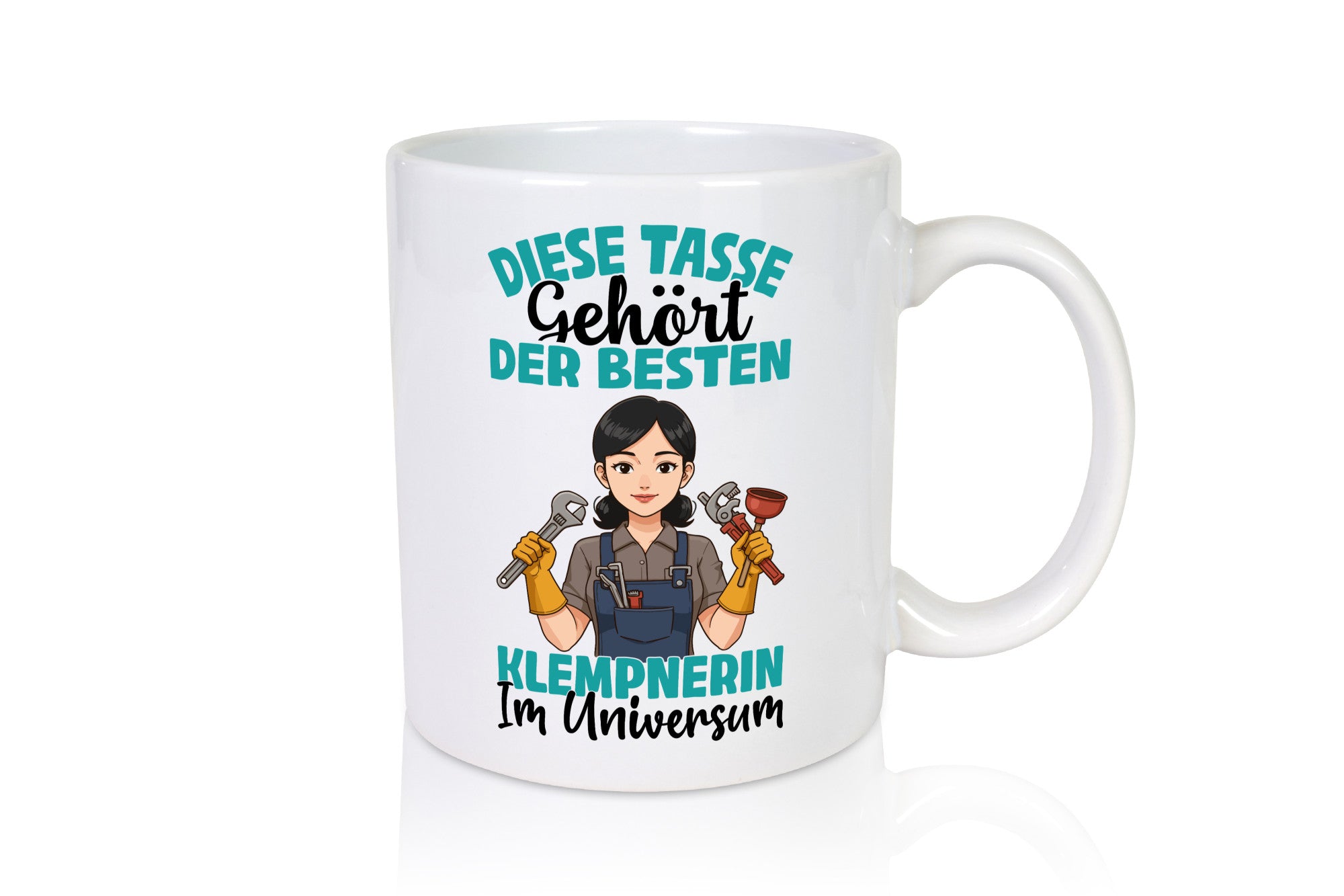 Im Universum: Klempnerin | Klempnerinnen lustiger Spruch Geschenk Humor