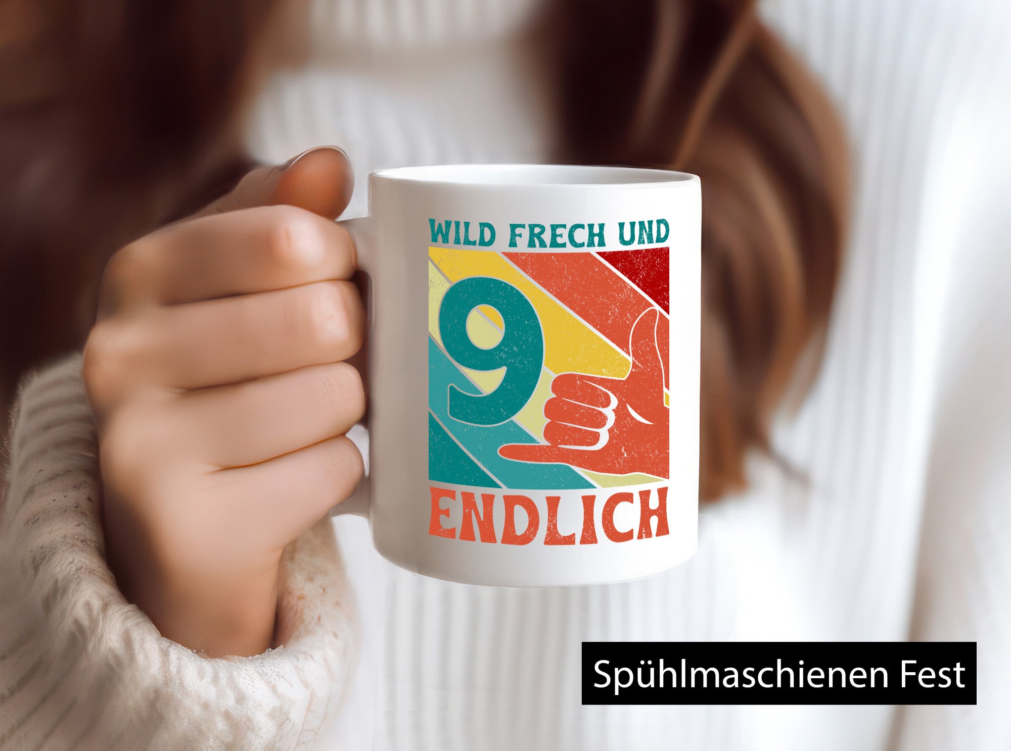 9. Geburtstag | 9 Jahre Wild und Frech Geschenk Geschenkidee lustiger Spruch