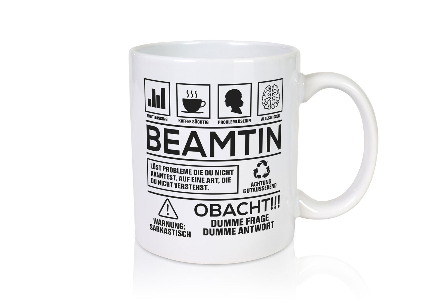 Achtung Probleme Beamtin | Verbeamtung öffentlicher Dienst Geschenkidee Humor
