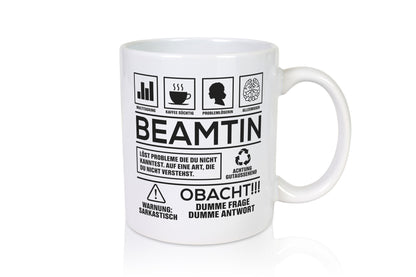 Achtung Probleme Beamtin | Verbeamtung öffentlicher Dienst Geschenkidee Humor