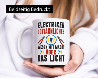 Elektriker Gottähnliches wesen mit macht über Licht Geschenk Humor Geschenkidee