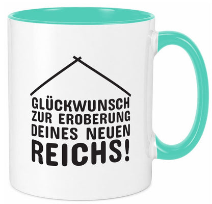 Neue Wohnung | Hausbesitzer Tasse Umzug Eigenheim Humor Geschenkidee