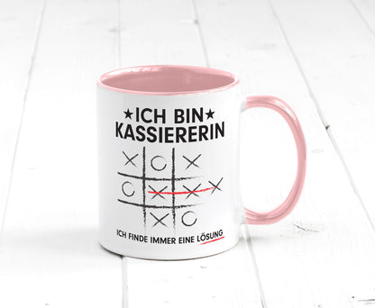 Löse Probleme: Kassiererin Geschenkidee Humor Tasse
